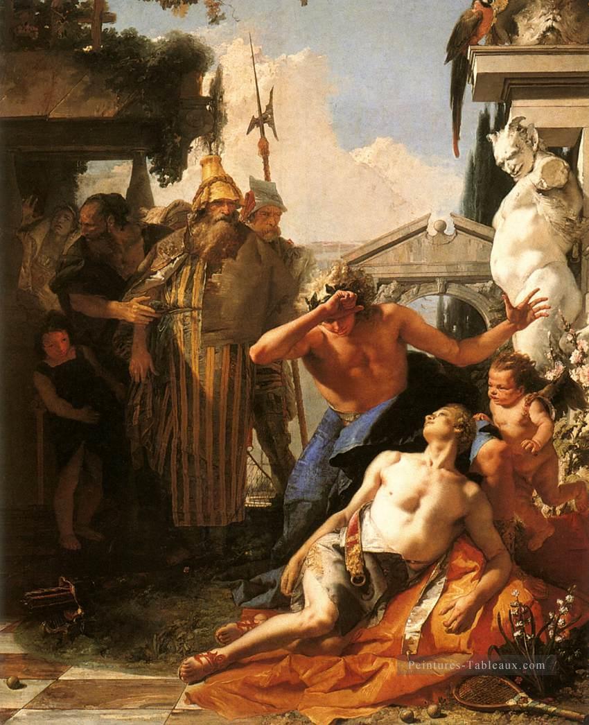 La mort de la jacinthe Giovanni Battista Tiepolo Peintures à l'huile